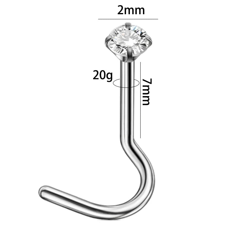 Dreamlee ASTM G23 Titanium Connector Chain For Nose Ring Hoop Clicker Cartilage Helix Body Piercing Jewelry Accessory