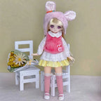 30cm Two-dimensional Doll Comic Face 1/6 Bjd Doll or Dress Up Clothes Children's Girl Birthday Gift Toys Kids Toys
