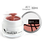 50ml Venalisa Soak off Thick Jelly Gel UV Construction Gel Builder Extend 24 Color Camouflage Milky White Nail Art Hard Nail Gel