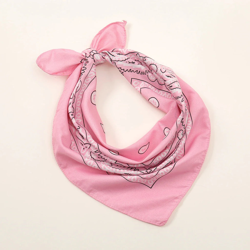 Bohemian Print Bandana Paisley Printed Headbands Hiphop Kerchief Outdoor Unisex Headband Wrist Wraps Face Mask Handkerchief