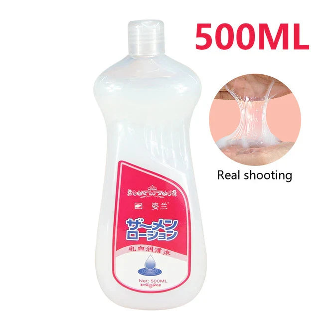 500ML Lubricant for Men Women Sex Toys Cream Sex Viscous Lube Water Based Oil Lubricating Anal Vaginal Adult Imitation Semen 18