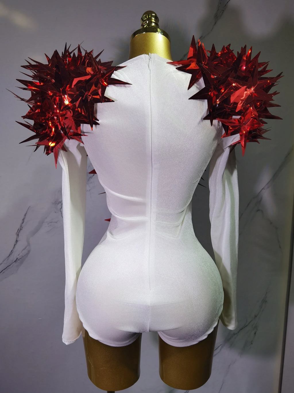 2025 New Shiny Black Rhinestone Velvet Long Sleeve Bodysuit Women Evening Party Club Gala Hosts NightClub Bar Stage Costumes