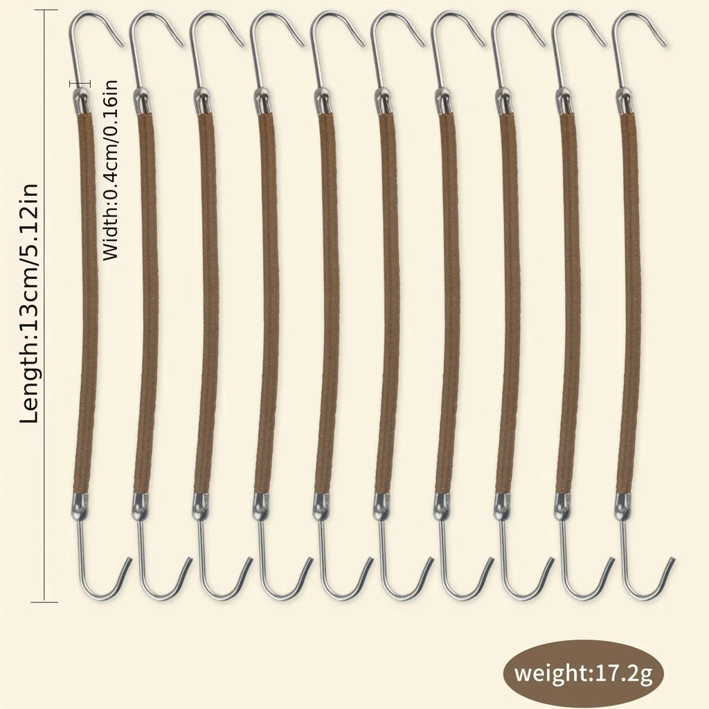 5/10/20 Pieces of Fashionable Double Hook Headband Rubber High Elasticity Design Headband Ponytail Headwear Women's Accessories