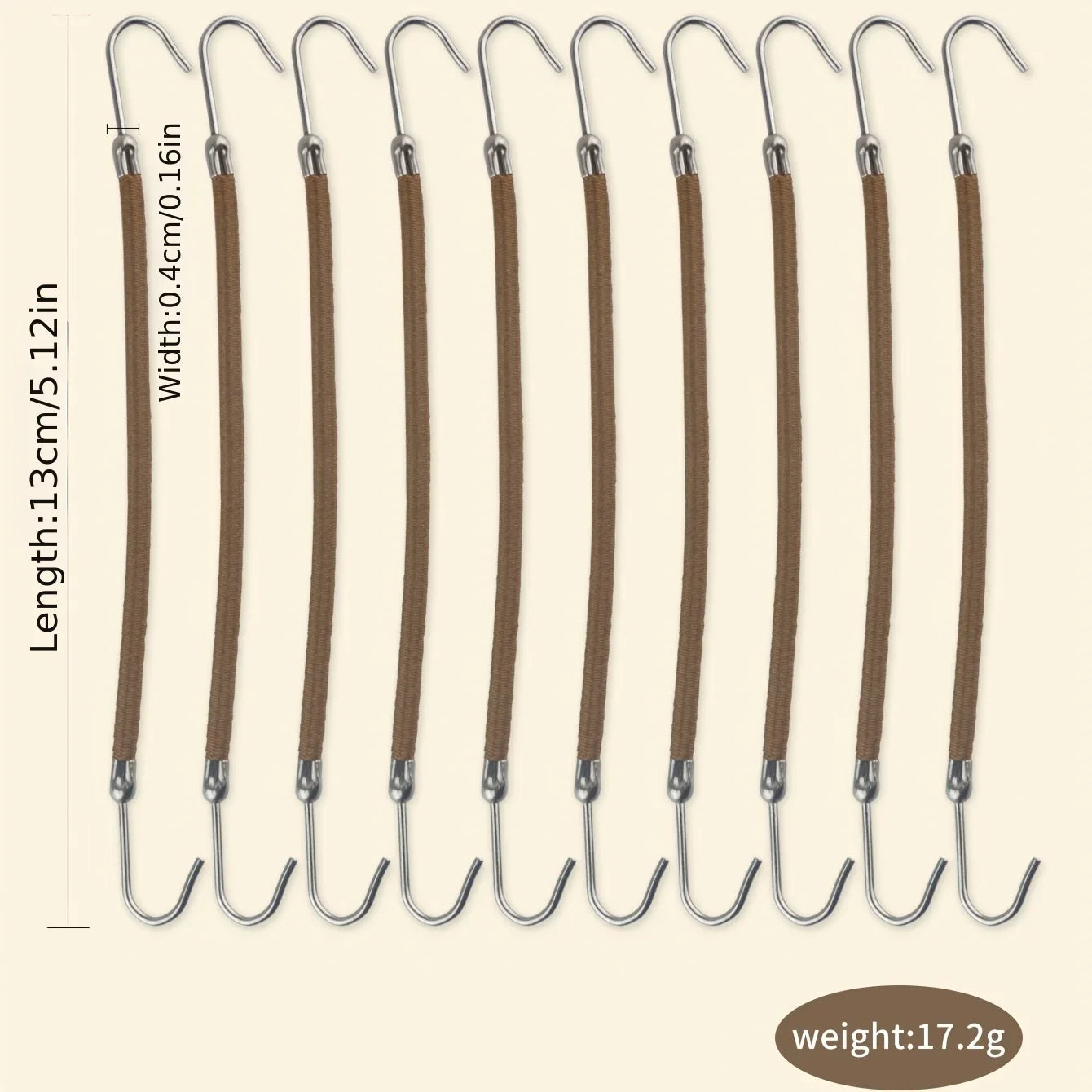 5/10/20 Pieces of Fashionable Double Hook Headband Rubber High Elasticity Design Headband Ponytail Headwear Women's Accessories