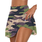 12 Colour Leopard Print Butt Lifting Skorts Casual Summer Workout High Waist Shorts Women's Clothing