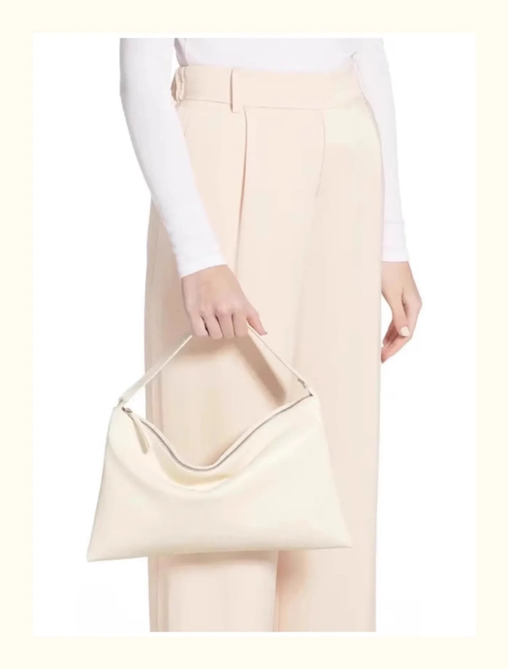 Envelope Bag Vintage Niche Wind Genuine Leather Wide Shoulder Strap Armpit Bag Hundred Sheepskin Shoulder Bag Clutch Bag