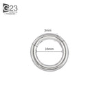 ASTM F136 Titanium PIERC Hinged Segment Hoop Earrings Large size Nose Rings 10G-6G 2.5mm-4mm Seamless Labret Lip Body Piercing