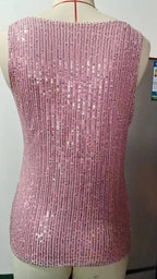 Amazon Quicktrade foreign trade explosion models Europe and the United States sexy ladies sequins summer light mature sexy V-nec