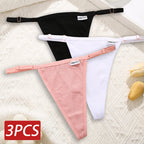 Cotton Sexy Thongs Adjustable Women's Panties Soft Panties Low Waist Seamless Thongs Woman Lingerie Tangas Mujer S-XL FINETOO