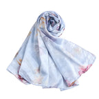 180×85cm Water Print Shawl Hijab Scarves Muslim Ethnic Woman Chiffon Silk Bandanas Printed Hijabs 2025