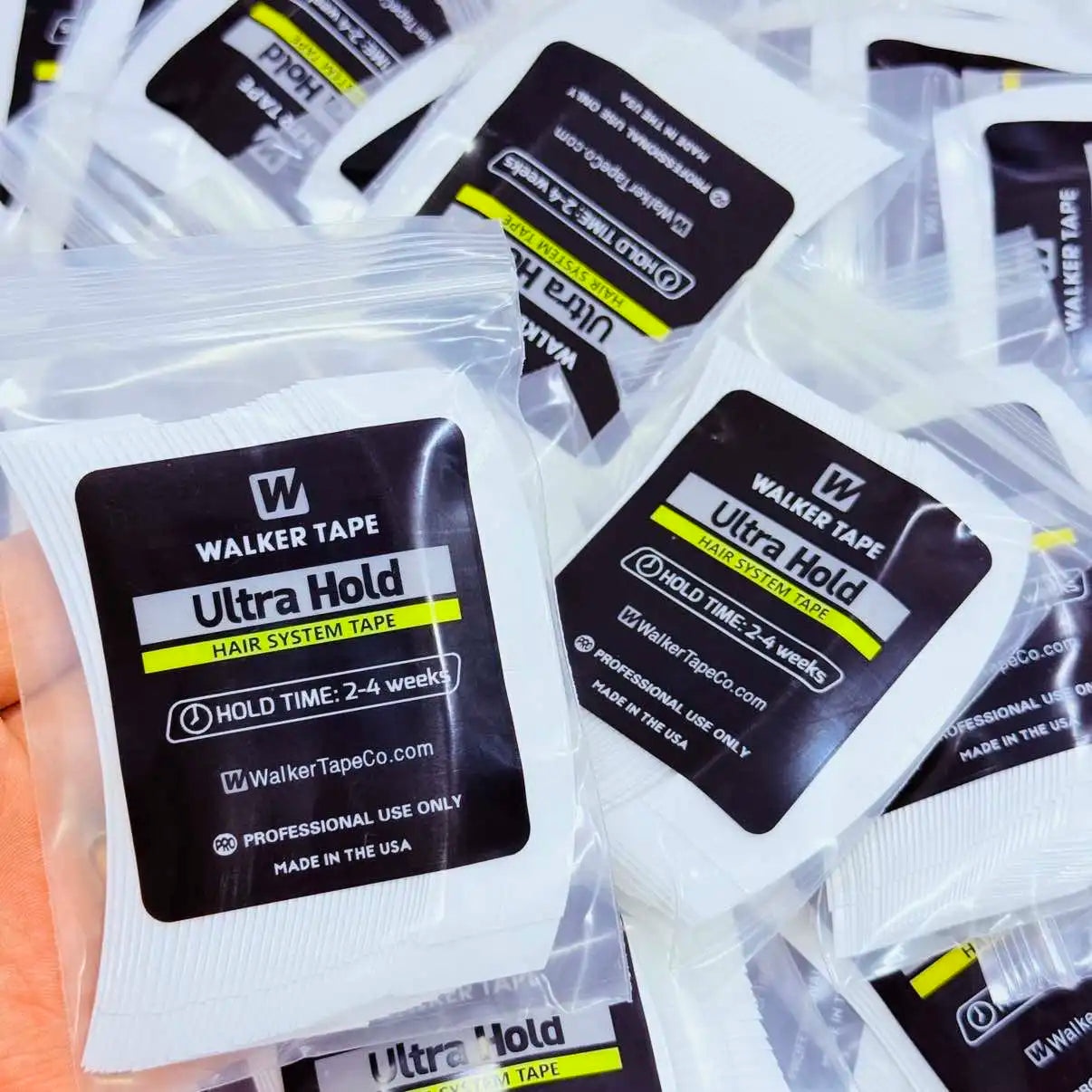 36/72/108 Pieces of White Super Shaped Lace Front Curved Double-sided Wig Adhesive