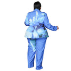 2 Piece Women Sets 2024 New Arrival Plus Size Autumn Winter Matching Two Pieces Sets Blazers Top Pants Suits Outfits Clothing