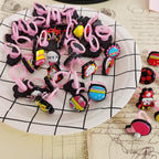 10pcs/lot Children's Cartoon Rings Candy Flower Animal Bow Shape Ring Set Mix Finger Jewellery Rings Kid Girls Toys Anillo