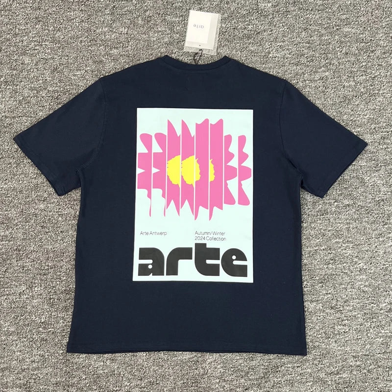 ARTE T-shirts Men Women Couples Streetwear High Quality Print Round Neck Short Sleeve Arte Top Tee One Day Shipped Out