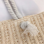 Designer Women Handbags Fashion Large Capacity Straw Tote Bag Summer Beach Bag Casual Bali Big Purse