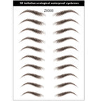 4D Hair-Like Eyebrow Stickers Waterproof Eyebrow Tattoo Water Transfer Eye Brow Enhancer Long Lasting Korean Cosmetics