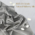 100% Natural Mulberry Silk Pillowcase with Hidden Zipper Double Sided Pure Silk Pillow Case Touch Soft &Cool Suitable for Summer