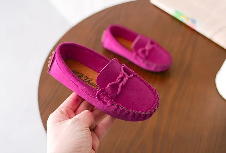 Children Loafers Shoes Boys Flat Sneakers Baby Kids Casual Shoes Toddler Girls Breathable Slip-on Shoes Soft Bottom Solid Color