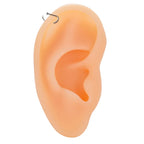 ASTM F136 Titanium PIERC D Shape Nose Ring Nostril Piercing Hoop Septum Rings Bar Pin Nose Lip Studs Body Jewelry Wholesale