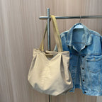 Casual Women's Bag New Large Capacity Canvas Tote Bag Lightweight Women Shoulder Bags Simple Style Female Handbags HJ8396