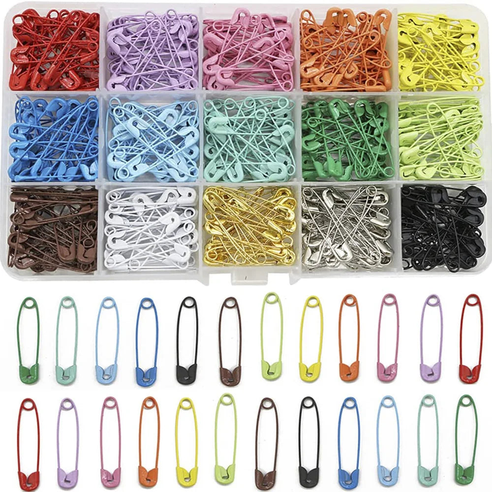 30pcs 6x30mm Colorful High Quality Safety Pins Paper Clip DIY Sewing Tools Metal Needles Large Safety Pin Brooch Accessories