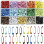 30pcs 6x30mm Colorful High Quality Safety Pins Paper Clip DIY Sewing Tools Metal Needles Large Safety Pin Brooch Accessories