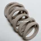 6PCS Women Glitter Hair Scrunchies Girls Elastic Hair Rubber Bands Hair Holder/Gum Hair Accessories Ponytail Hair Holders