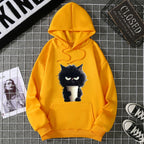 2025 Winter New Women's Hoodie High Street Unisex style Double Pockets Sweatshirts Outerwear Plus-Size Women's Clothing CYXX236