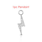 1PC Little Star Moon Snake Crystal Charms Pendant Helix Daith Earrings for Women Hanging Matching Piercing Lobe Tragus Jewelry