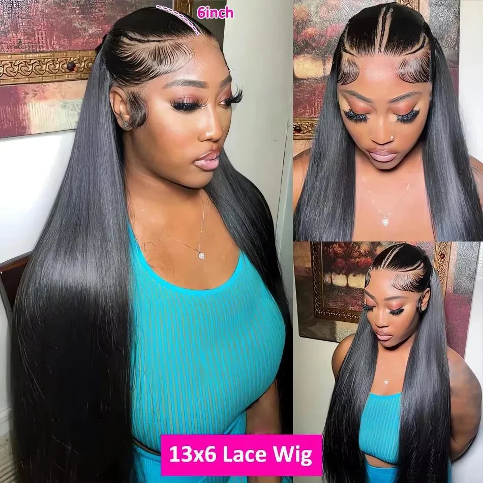30 Inch Bone Straight Lace Front Wigs Human Hair 13x6 250 Density Hd Lace Frontal Wig 13x4 Brazilian Hair Pre Plucked For Women