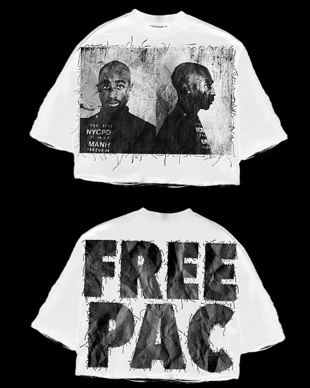 Gothic Summer American New Street Tops Clothing Harajuku Hip Hop Letter Graphic Character Print Y2K Cotton Couple Short Sleeve