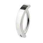 ASTM F136 Titanium PIERC Reverse Curved Clicker Navel Barbell Shiny CZ Sexy Belly Button Rings Bellybutton Sexy Piercing Jewelry