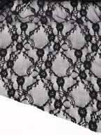 Halloween Plus Size Women's Gothic Lace Flare Sleeve A-Line Midi Dress Ladies Asymmetrical Hem Punk Party Costplay Dress 1XL-6XL