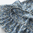 Bear Leader Girls Floral Dresses 2023 Summer New Children's Rustic French Chiffon Floral Fake Two Pieces Halter Dress