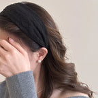 2025 Korea Elegant Chiffon Wide Hairbands Headband Women Girls Gift Scrunchie Hair Head Hoop Band Accessories Headdress Headwear