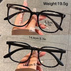 1Pc/3Pcs/4Pcs/6Pcs European and American Classic Popular Square Frame Glasses Set Men's and Women's Fashion Glasses
