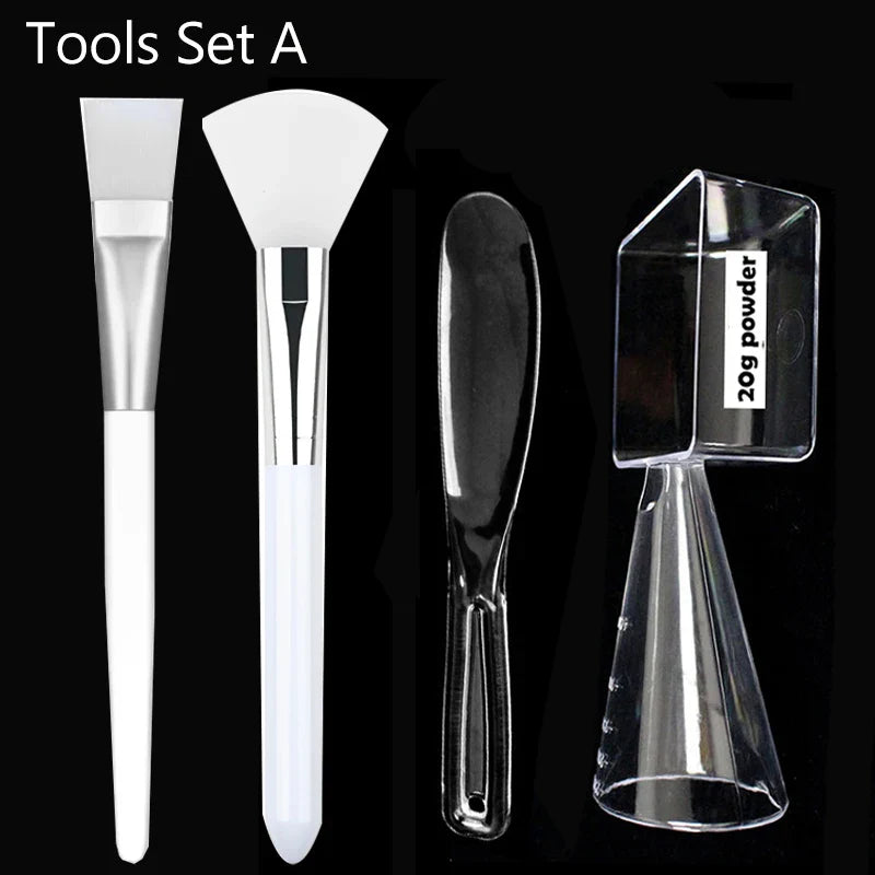 10/5/3/1pcs Facial Mask Bowl Mixing Bowl Acrylic Oil Bowl Set Face Mud Mixing Brush Applicator Beauty Salon DIY Skin Care Tools