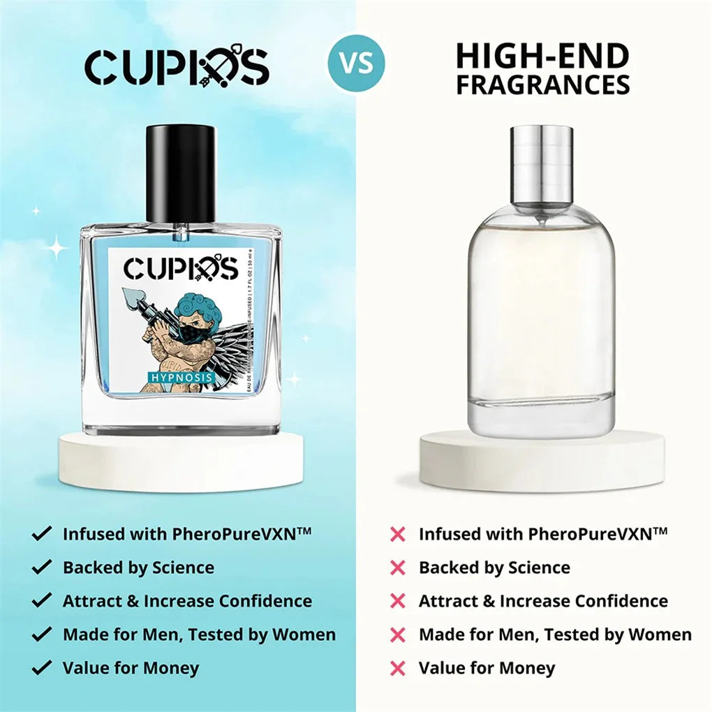 50ml Cupid Original Hypnosis 2.0 Pheromone-Infused Cologne For Men Spray - Pheromone Perfume For Men Fragrance - Best Gifts