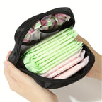 1pc Water-Resistant Feminine Product Pouch - Portable Period Kit Bag with Discreet Sanitary Napkin Storage, Menstrual Cup Pouch