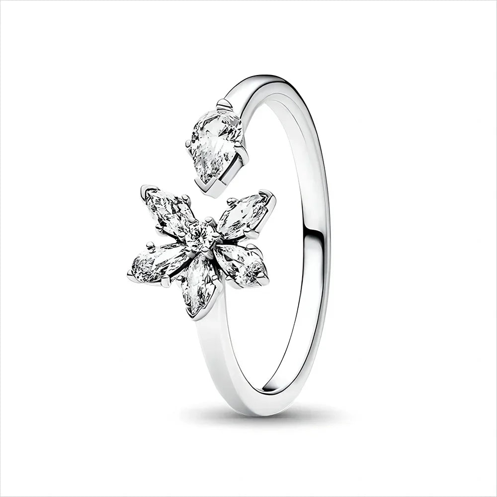 2024 Disney Mickey Sparkling Eternity  Dragon Crown Women's ring wedding vintage Accessories Fit Pandora 925 Original Bracelets