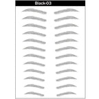 4D Hair-Like Eyebrow Stickers Waterproof Eyebrow Tattoo Water Transfer Eye Brow Enhancer Long Lasting Korean Cosmetics