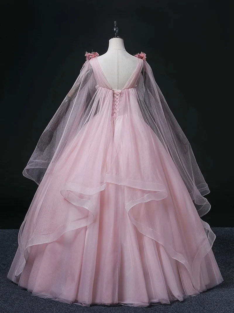 2025 New Women's Bean Paste Powder Mesh Long Evening Dress Fashion Glitter Bead Stickers Look Thin V-neck Back Strap Dress