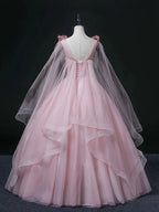 2025 New Women's Bean Paste Powder Mesh Long Evening Dress Fashion Glitter Bead Stickers Look Thin V-neck Back Strap Dress