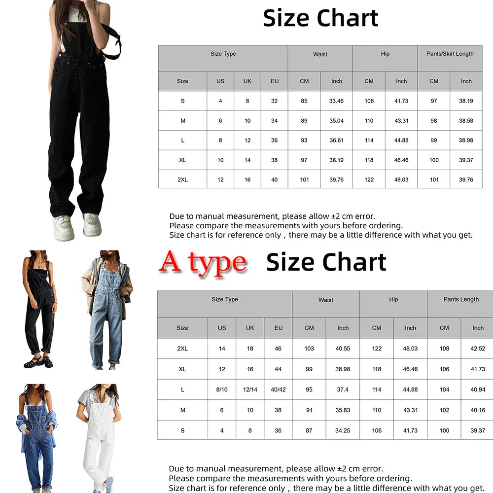 2023 Summer Black Jumpsuit Women Loose Dungarees Overalls Wide Leg Women Long Jumpsuit Ladies Overalls For Women