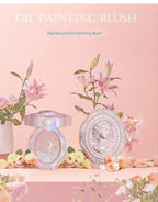 Colorrose Embossed Powder Blush Blue Genuine Nude Makeup Natural Party  Blusher  Shimmer Pearlescent Highlight Eyeshadow