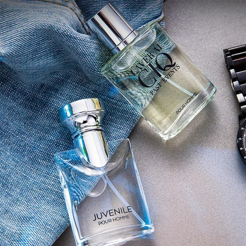 100ml Silver Mountain Water Scent Four PieceSet Lasting Fragrance Men Perfume Gift Box Brand Luxury Refreshing Light Men Perfume