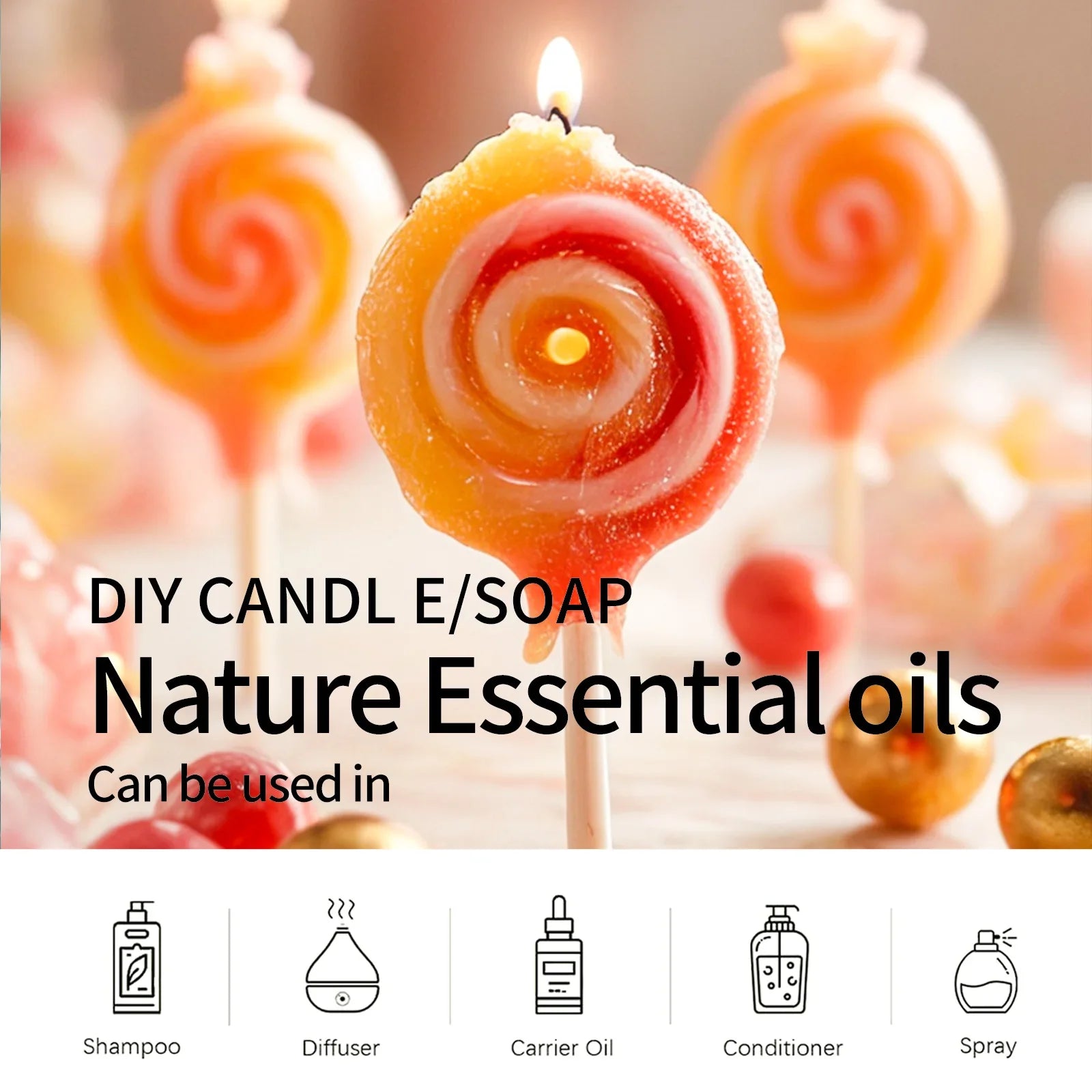 12models Gourmet Essential Oils Vanilla Coconut Coffee Cookies For Diffusers、Candles Making  Car Aromatherapy  Gifts For Women