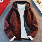 Classic Men's Knitted Sweater Cardigan Hooded Jackets Casual Streetwear Full Zip Cardigans Jackets Coat