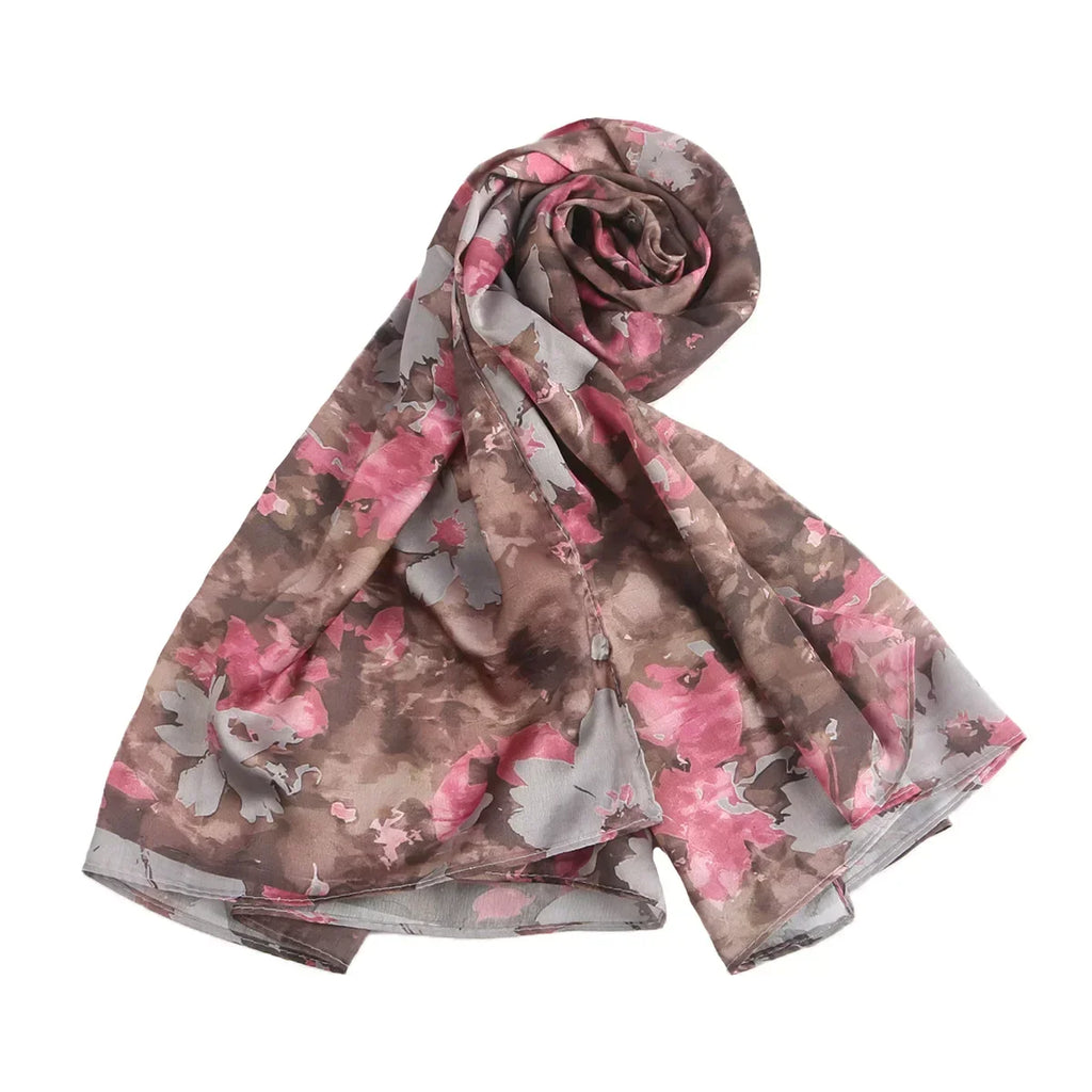 180×85cm Water Print Shawl Hijab Scarves Muslim Ethnic Woman Chiffon Silk Bandanas Printed Hijabs 2025