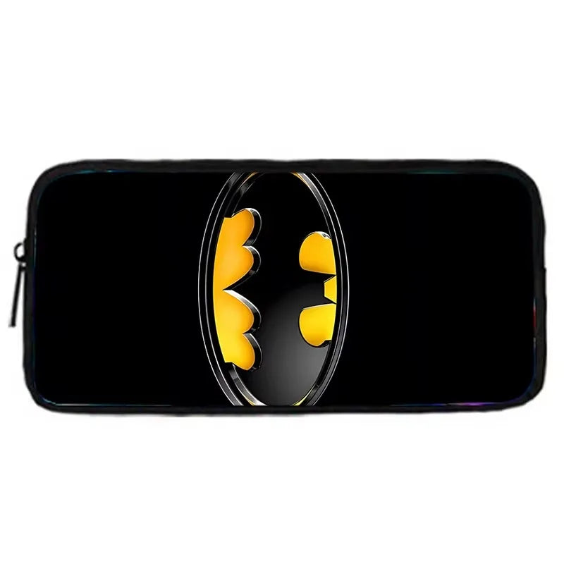 Child Superhero Batmans School Backpack with Lunch Bags ,Pencil Bags ,School Bags for Boys Girls Best Gift